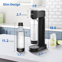PHILIPS Sparkling Water Maker Soda Maker Compatible with Any Screw-in 60L CO2 Carbonator(NOT Included),black