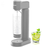 PHILIPS Sparkling Water Maker Soda Maker Soda Streaming Machine Quick Twist with 1L Carbonating Bottle, CO2 Carbonator(NOT Included)