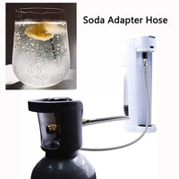 Soda Adapter Hose Kit with 60in Stainless Steel Hose Pressure Gauge and Exhaust Valve,CGA320 to TR21-4 for Soda Maker CO2 Tank Cylinder Direct Adapter