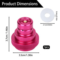 Upgraded CO2 Quick Connect Adapter, Compatible with Duo/Terra/Art Soda Maker Machine Valve Refill Cylinders Tanks Parts Accessory with TR21-4 Male Thread (Pink)