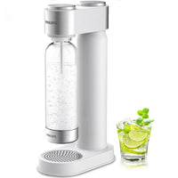 Philips Stainless Sparkling Water Quick Twist BPA free PET 1L Compatible with Any Screw-in 60L CO2 Exchange Carbonator(NOT Included), White
