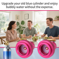 Upgraded CO2 Quick Connect Adapter, Compatible with Duo/Terra/Art Soda Maker Machine Valve Refill Cylinders Tanks Parts Accessory with TR21-4 Male Thread (Pink)
