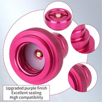 Upgraded CO2 Quick Connect Adapter, Compatible with Duo/Terra/Art Soda Maker Machine Valve Refill Cylinders Tanks Parts Accessory with TR21-4 Male Thread (Pink)